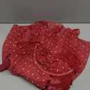 OYOANGLE Women's Plus Size Garter Lingerie Set Polka Dots Cut Out Underwire Chemise Nightgown with Stocking (4X-Large Plus, Burgundy)