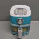 Toy Air Fryer for Kids Kitchen Playset, Chef Pretend Play kitchen Accessories with Color Changing Play Food, Cooking Game with Fries, Kids Toys with Sound & Light, Camp Kitchen Set for Toddler 3-5 5-7 (Blue)