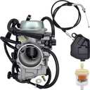 Carburetor Compatible with Honda Foreman 400 450 TRX450ES TRX450FE TRX450FM TRX450S TRX400FW Carb W/Throttle Cable