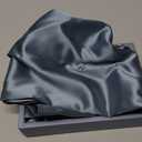 Blissy Silk Pillowcase - 100% Pure Mulberry Silk - 22 Momme 6A High-Grade Fibers - Silk Pillow Cover for Hair & Skin - Regular, Queen & King (Ash Blue, Queen)