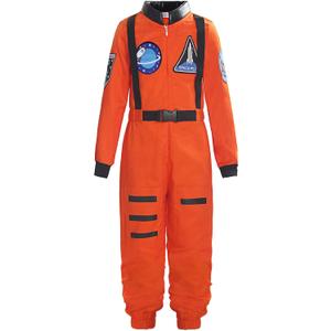 ReliBeauty Boys Girls Kids Children Astronaut Role Play Costume (6-7 YEARS/48.82 IN HEIGHT, Orange)