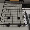 Kitstorack Under Sink Organizer, 2 Tier Under the Sink Storage, Slide out Pull out Cabinet Organizer Shelf, Metal Sliding Drawer for Kitchen Bathroom Pantry Closet Organization Rack, Black, 1 Pack