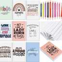 Resurhang 18 Pcs Administrative Professional Day Gift, 9 Admin Assistant Notebooks & 9 Motivational Pens, Thank You Gifts for Administrative Assistant Professionals Week, Coworker Employees Secretary