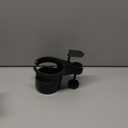 MYITYARD Desk Cup Holder Clamp, Anti-Spill Clip On Table Cup Holder, Rotatable Water Bottle Stand Drink Coffee Mug Storage, Office Accessories for Home and School (Black)