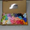 CLLOT Hair Clips for Baby Girls - 60 Tiny 2" Fully Covered Bows Barrettes for Infants and Toddlers