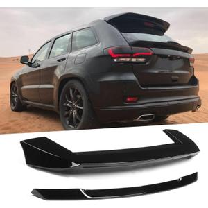 MUTUSAISI Rear Roof Window Spoiler + Tail Gate Mid Wing Compatible with Jeep Grand Cherokee SRT/Overland/Altitude/Blindada/Summit/Trailhawk/Trackhawk/Limited Lujo 2013-2021 R Style Accessories