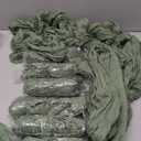 10 Pack Sage Green Cheesecloth Table Runner 10FT Cheese Cloth Runner Boho Sheer Gauze Table Runner for Baby Shower Birthday Party Summer Wedding Table Decorations