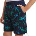 Lands' End Boys' Swimwear UPF 50+ Comfort Hydroliner Swim Trunks (L)