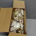 Syhood 2 Pcs Christmas Glitter Berry String Garland 6ft Artificial Lighted Berry Holly Leaves Garland Indoor Outdoor LED for Christmas Holiday Fireplace Mantel Decor (Gold)