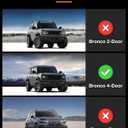 3W Ford Bronco Floor Mats & Cargo Liner & Back Seat Cover Custom Fit for 2021-2025 2026 Bronco 4 Door All Weather Custom Fit Ford Bronco Accessories (Not for Sport & Rubberized Floor)