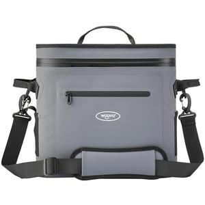 ​WOOVO 20 Can Cooler Bags Insulated, 100% Leakproof Design with Welded Seams, Soft-Sided Ice Chest for Camping, Picnic (Airtight Zipper, Adjustable Strap, Mesh Pockets, Bottle Opener)​