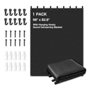 Extra Large Sound Dampening Blanket,96"x 80" Sound Absorbing Studio Blanket Panel with Grommets for Wall Hanging,Noise Cancelling Studio Acoustic Curtain/Light Blocker/Soundproof Moving Blanket