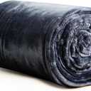 Heated Blanket Electric Blanket Throw, Buzzkick 2025 Upgraded 50x60in Dual-Spiral Heated Throw Blanket 10 Hours Auto-Off 8 Heat Levels Over-Heat Protection Soft Flannel Machine Washable for Gift(Grey)