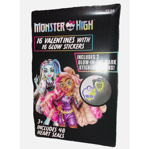 EXCHANGE CARD MONSTER HIGH GLOW STICKERS 2PCS