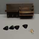 Mail Organizer for Wall Mount – Key Holder with Shelf Includes Letter Holder and Hooks for Coats, Dog Leashes – Rustic Wood with Flush Mounting Hardware (16.5” x 8.7” x 3.5”)