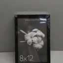 Americanflat 8x12 Picture Frame with Shatter-Resistant Glass - Soho Collection - Gallery Style Deep Molding Picture Frames for Tabletop and Wall Display - Black