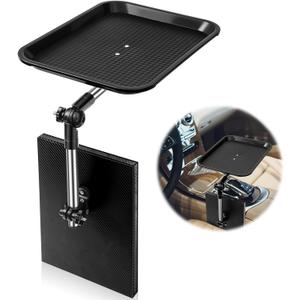 BBTO Car Seat Gap Tray Table, Stable Foldable Auto Backseat Food Desk, Multifunctional Adjustable Travel Tray for Eating Drink and Writing Laptop Work, Car Organizer for Commuters Family