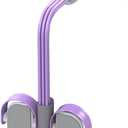 Abdominal Trainer, Sit-Up Training Equipment, 6 Tubes Fitness Elastic Pull Rope, Tension Rope Pull Up Pilate Foot Pedal Resistance Band Workout Tool Ab Shaper (Purple)