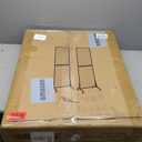 2' x 5.5' Grid Wall Panels Standing Wire Grid, Study Display Rack with T-Base Wheels Freestanding Gridwall Panel Tower for Shows, Black (4)