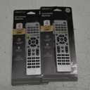 GE Universal Remote Control for Samsung, Vizio, LG, Sony, Sharp, Roku, Apple TV, TCL, Panasonic, Smart TVs, Streaming Players, Blu-ray, DVD, 4-Device, Silver, 33709, 2 Pack