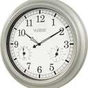 La Crosse Technology WT-3181PL-Q Quartz Time Analog Indoor/Outdoor Wall Clock, 18"