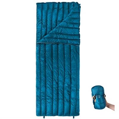 REDCAMP ULTRALIGHT DOWN SLEEPING BAG FOR BACKPACKING, 78.7X31.5” ENVELOPE 59 DEGREE F 800 FILL GOOSE DOWN UNDERQUILT GREAT FOR ADULTS CAMPING HIKING, CYAN