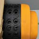 NoTrax Sure Step Rubber Non Slip Drainage Mat - Orange/Black 40" x 64" Lightweight Light-Duty Anti Fatigue Mats with 4 Sided Beveled Edges and Ergonomic Support - 514S4064OB