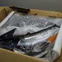 TODO For Accord Headlights Assembly 2016 2017 Pair Driver and Passenger Side | Sedan | Halogen | w/LED Daytime Running Lights | EX/EX-L/Sport | 33100-T2A-A81+33150-T2A-A81 | HO2502169 + HO2503169