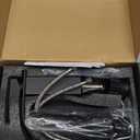 Matte Black Bathroom Faucets, Waterfall Bathroom Sink Faucet Modern Single Handle Bathroom Faucte 1 or 3 Hole, RV Mixer Tap Vanity Faucet - Includes Pop-up Drain Supply Hoses Deck Plate