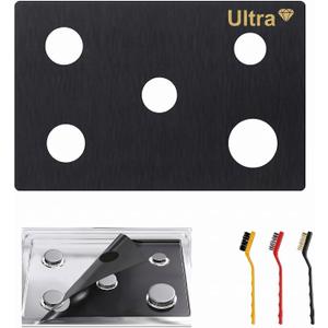 Stove Top Protector for Frigidaire Gas Range - 1 Pcs (Ultra Version)>0.6MM Thickened Reusable Splatter Guard Liner, Only Compatible with FFGF3054TS FFGF3054TB FFGF3054TW, 3 Free Cleaning Brushes