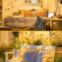4 Pack 60 LED Fairy Lights Battery Operated with Timer, 20FT Waterproof String Lights Indoor Outdoor, Cuttable Battery Light for Home Bedroom Wedding DIY Centerpiece Christmas Decorations (Warm White)