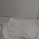 Amolavet Hotel Bedding Duvet Cover Queen Size Cotton White Satin Pin Striped Textured with Zipper - Duvet Cover Queen 3 Pcs Set 90x90 - Comforter Cover/ Quilt Cover Queen Size