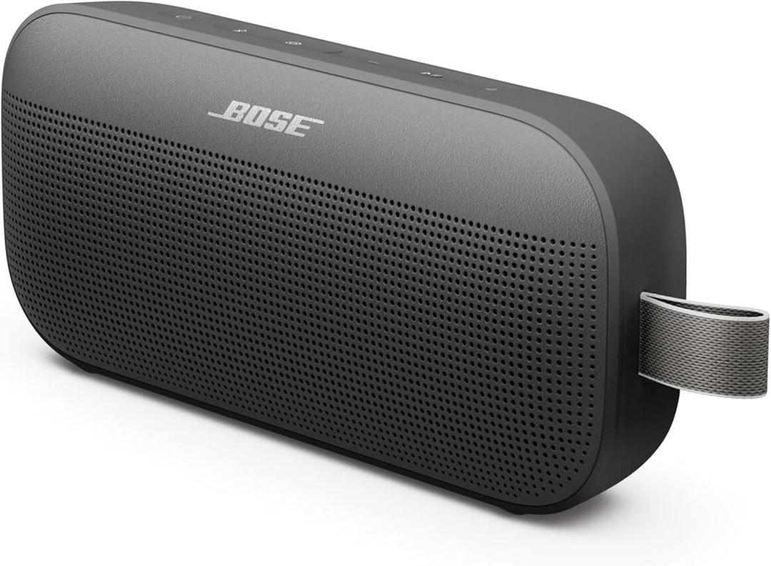 Bose SoundLink Flex Portable Bluetooth Speaker (2nd Gen), Portable Outdoor Speaker with Hi-Fi Audio, Up to 12 Hours Battery Life, Waterproof and Dustproof, Black Bose SoundLink Flex Portable Bluetooth Speaker (2nd Gen), Portable Outdoor Speaker with Hi-Fi Audio, Up to 12 Hours Battery Life, Waterproof and Dustproof, Black