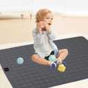 Grounding Mat Cotton Grounding Pad for Bed, Grounding Sheet Anti-Slip Mat Pad with Cotton & Silver Fiber, with 15ft Grounding Cord for Sleep for Stress Relief Sleep Improvement 23 * 35in (Gray)