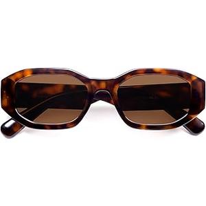 VANLINKER Trendy Polarized Hexagon Sunglasses for Women Men Retro 90s Rectangle Shades Vintage Square Frame VL9887