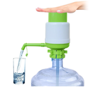 Green Portable Manual Water Pump for 5 Gallon Bottle, Water Jug Dispenser Bottle Pump Drinking Water Pump with an Extra Short Tube and Cap, Hand Press Water Cooler Dispenser for 2-6 Gallon (1 Pack Green)