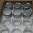 Lyellfe 12 Pack Wide Mouth Mason Jars, 12 Oz Glass Canning Jars with Airtight Lids, Clear Mason Spice Jars for Jam, Honey, Jelly, Sauces, Yogurt
