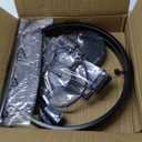 UOFUS Metal Semi Flush Mount Ceiling Light Fixture 4 Candle Holder Matte Chandelier Farmhouse Ceiling Lamp for Dining Room Bedroom Kitchen Hallway Entryway（Black）