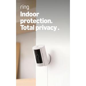 Ring Indoor Cam, Home or business security in 1080p HD video, White