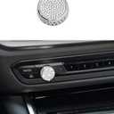 CONGCONG for BMW Bling Volume Tune Button Crystal Accessory Interior Knob Cover Compatible Fit BMW 330 i 2020-2022/X3 2021-2022/430 2021-2022/ X4 2022-2023/ X5 2019-2023/X6 2020-2023 (Volume)