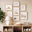 16 x 20 Picture Frame, USA-Sourced Beech Wood Photo Frames with HD Tempered Glass, Handcrafted Rounded Corner 16x20 Wooden Frames Matted to 11x14 Photos, Horizontal or Vertical Wall Display, Beech