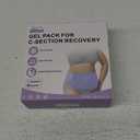 Relief Expert C-Section Hot & Cold Therapy Belly Binder  Reusable Solid Gel Ice Pack with Soft Lycra Cover, Adjustable Abdominal Wrap for Post-Op Recovery and Kicks Protection-Black