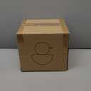 ULAROOM Mushroom Lamp Small glass Lamp, Bedside Table Lamp for Bedroom, 3-temperature LED Bulb Cute Mini Modern Lamp Dimmable, Unique Aesthetic Home Decor for Living Room, Ceramic Base Glass Lamp(Orange)