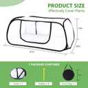47x20x16 Inch Pop Up Mesh Plant Cover for Garden Raised Beds