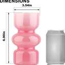 VanEnjoy Pink Glass Hydroponic Vase, Colored Glass vase Flower, Three-Layer 7 inch Cylinder vase for Home Dcor, Modern Glass Vase for Home, Office, Wedding