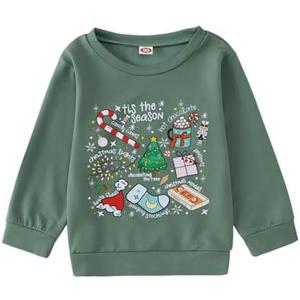 CM C&M WODRO Toddler Kid Christmas Sweatshirt Boy Girl Tis The Season Shirt Cute Xmas Graphic Pullover Top Holiday Outfit Size 80
