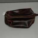 HLC Leather Toiletry Bag for Men Best Gift Premium Genuine Dopp Kit Shaving Kit Organizer Travel Kit Pouch Bag 10 inch Size (Brown)