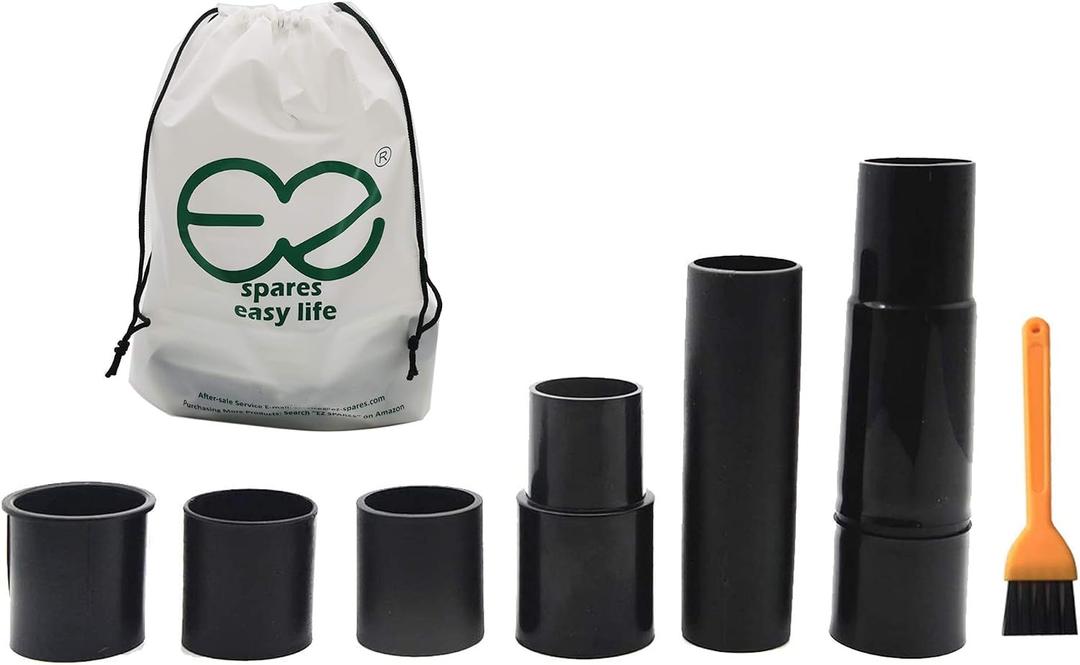 EZ SPARES Universal Vacuum Hose Adapter,Fit 1 3/16 to 1 1/4 to 1 3/4 to 1 1/2 inch Convertor,for All Different Vacuum Reducer Hoses Attachments,Compatible with Common models-6 Pcs