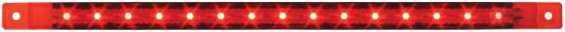 GG Grand General 76315 Red 12" Ultra Thin Surface Mount 15-LED Marker and Clearance Sealed Light Bar