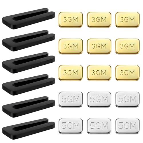 Sbarklo 21PCS Ceiling Fan Blade Balancing Kit Including 6Pcs Fan Resilient Plastic Balancing Clips and 9 Pcs Metal Self-Adhesive 3G Weight and 6 Pcs Metal Self-Adhesive 5G Weight